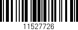Código de barras (EAN, GTIN, SKU, ISBN): '11527726'