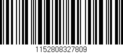 Código de barras (EAN, GTIN, SKU, ISBN): '1152808327809'