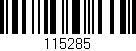 Código de barras (EAN, GTIN, SKU, ISBN): '115285'