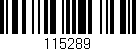 Código de barras (EAN, GTIN, SKU, ISBN): '115289'