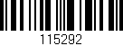 Código de barras (EAN, GTIN, SKU, ISBN): '115292'