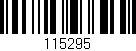 Código de barras (EAN, GTIN, SKU, ISBN): '115295'