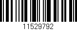 Código de barras (EAN, GTIN, SKU, ISBN): '11529792'