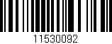 Código de barras (EAN, GTIN, SKU, ISBN): '11530092'