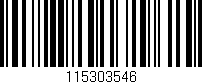 Código de barras (EAN, GTIN, SKU, ISBN): '115303546'