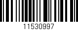 Código de barras (EAN, GTIN, SKU, ISBN): '11530997'