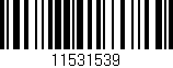 Código de barras (EAN, GTIN, SKU, ISBN): '11531539'