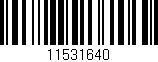 Código de barras (EAN, GTIN, SKU, ISBN): '11531640'