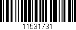 Código de barras (EAN, GTIN, SKU, ISBN): '11531731'