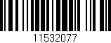 Código de barras (EAN, GTIN, SKU, ISBN): '11532077'