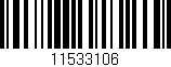 Código de barras (EAN, GTIN, SKU, ISBN): '11533106'