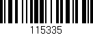 Código de barras (EAN, GTIN, SKU, ISBN): '115335'