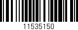 Código de barras (EAN, GTIN, SKU, ISBN): '11535150'