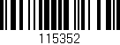 Código de barras (EAN, GTIN, SKU, ISBN): '115352'