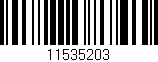 Código de barras (EAN, GTIN, SKU, ISBN): '11535203'