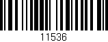 Código de barras (EAN, GTIN, SKU, ISBN): '11536'