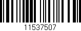 Código de barras (EAN, GTIN, SKU, ISBN): '11537507'