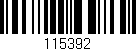 Código de barras (EAN, GTIN, SKU, ISBN): '115392'