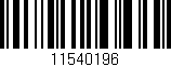 Código de barras (EAN, GTIN, SKU, ISBN): '11540196'