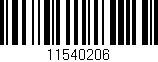 Código de barras (EAN, GTIN, SKU, ISBN): '11540206'