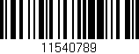 Código de barras (EAN, GTIN, SKU, ISBN): '11540789'