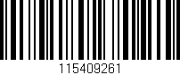 Código de barras (EAN, GTIN, SKU, ISBN): '115409261'