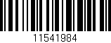 Código de barras (EAN, GTIN, SKU, ISBN): '11541984'