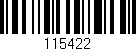 Código de barras (EAN, GTIN, SKU, ISBN): '115422'