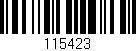 Código de barras (EAN, GTIN, SKU, ISBN): '115423'