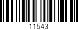 Código de barras (EAN, GTIN, SKU, ISBN): '11543'