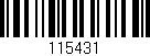 Código de barras (EAN, GTIN, SKU, ISBN): '115431'