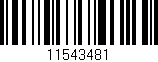 Código de barras (EAN, GTIN, SKU, ISBN): '11543481'