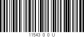 Código de barras (EAN, GTIN, SKU, ISBN): '11543_0_0_U'