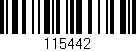 Código de barras (EAN, GTIN, SKU, ISBN): '115442'