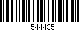 Código de barras (EAN, GTIN, SKU, ISBN): '11544435'