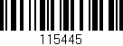 Código de barras (EAN, GTIN, SKU, ISBN): '115445'