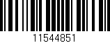 Código de barras (EAN, GTIN, SKU, ISBN): '11544851'