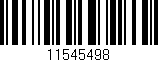 Código de barras (EAN, GTIN, SKU, ISBN): '11545498'
