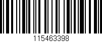 Código de barras (EAN, GTIN, SKU, ISBN): '115463398'