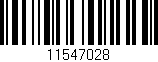 Código de barras (EAN, GTIN, SKU, ISBN): '11547028'