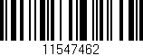 Código de barras (EAN, GTIN, SKU, ISBN): '11547462'