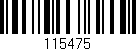 Código de barras (EAN, GTIN, SKU, ISBN): '115475'