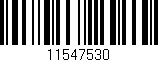 Código de barras (EAN, GTIN, SKU, ISBN): '11547530'