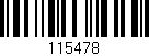 Código de barras (EAN, GTIN, SKU, ISBN): '115478'