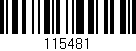 Código de barras (EAN, GTIN, SKU, ISBN): '115481'