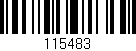 Código de barras (EAN, GTIN, SKU, ISBN): '115483'