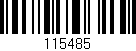 Código de barras (EAN, GTIN, SKU, ISBN): '115485'