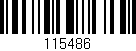 Código de barras (EAN, GTIN, SKU, ISBN): '115486'