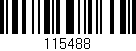 Código de barras (EAN, GTIN, SKU, ISBN): '115488'