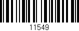 Código de barras (EAN, GTIN, SKU, ISBN): '11549'